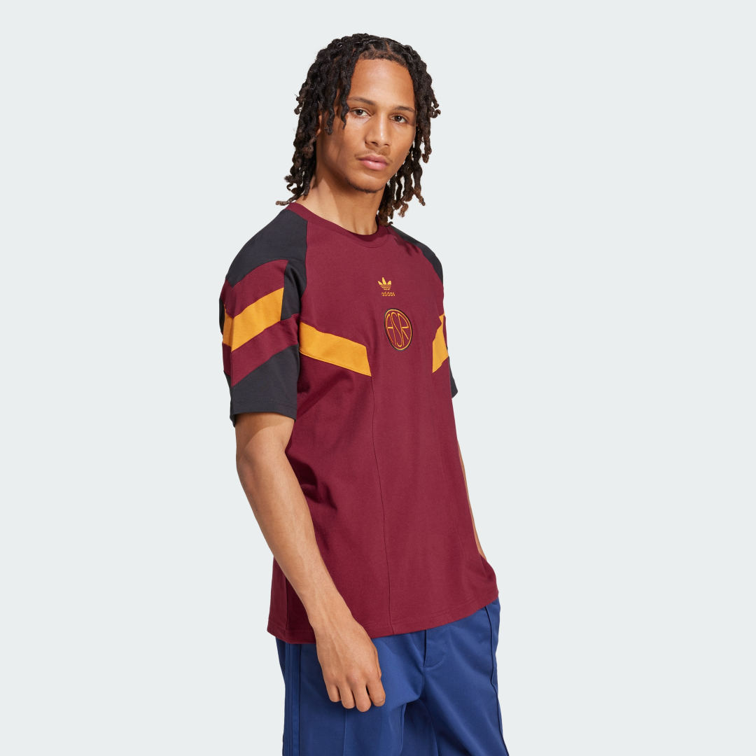 Тениска adidas Originals AS Roma Originals T-Shirt Червено | IM7454, 1