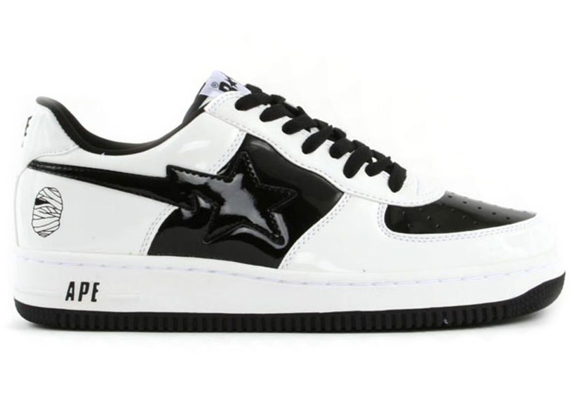 Кецове и обувки BAPE A Bathing Ape Bape Sta Low Halloween Mummy Бяло | FS-001 713
