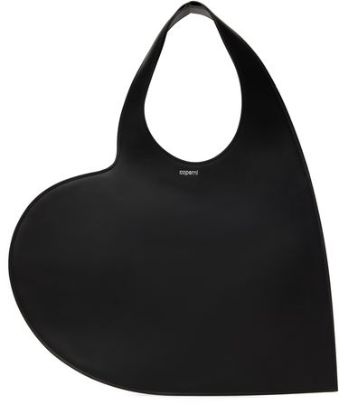 Голяма пазарска чанта Coperni Coperni Heart Tote Bag Черно | COPBA14405, 0