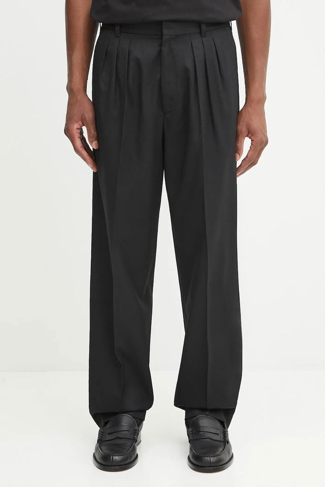Kenzo Weave Pleated Tailored Trousers