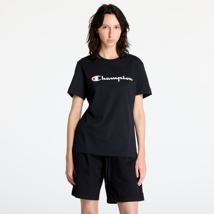 Тениска Champion SS Tee Black Черно | 117534 CHA KK001