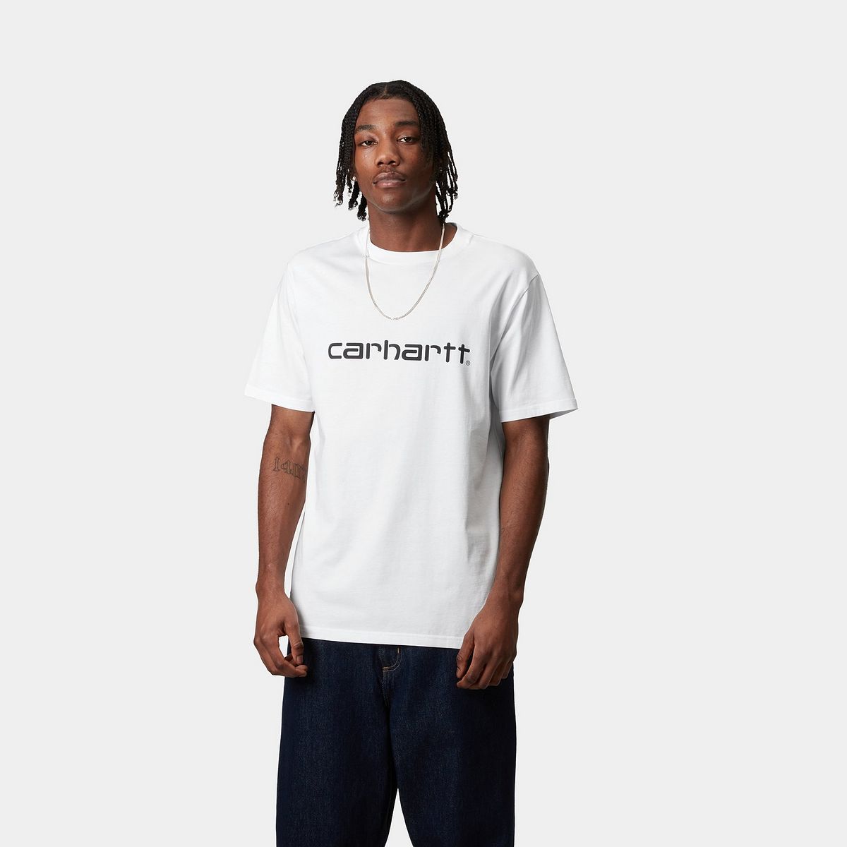 Тениска Carhartt WIP Script Short Sleeve T-Shirt Бяло | I035700_8, 0