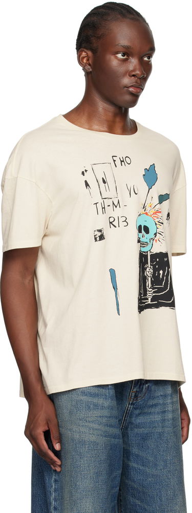 Тениска R13 R13 Punk Sketch T-Shirt Бежово | R13WK141-111AL, 4