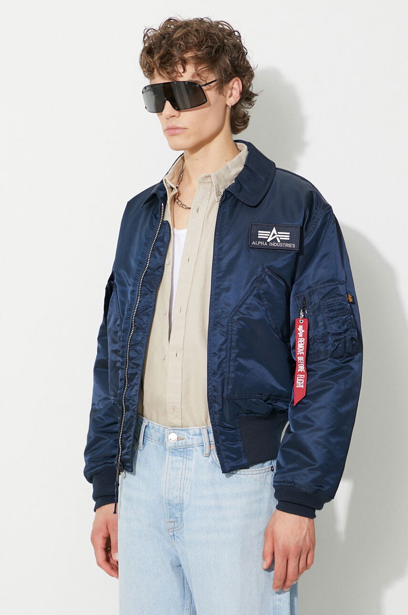 Яке бомбър Alpha Industries CWU 45 Transitional Bomber Jacket Тъмно синьо | 100102.07