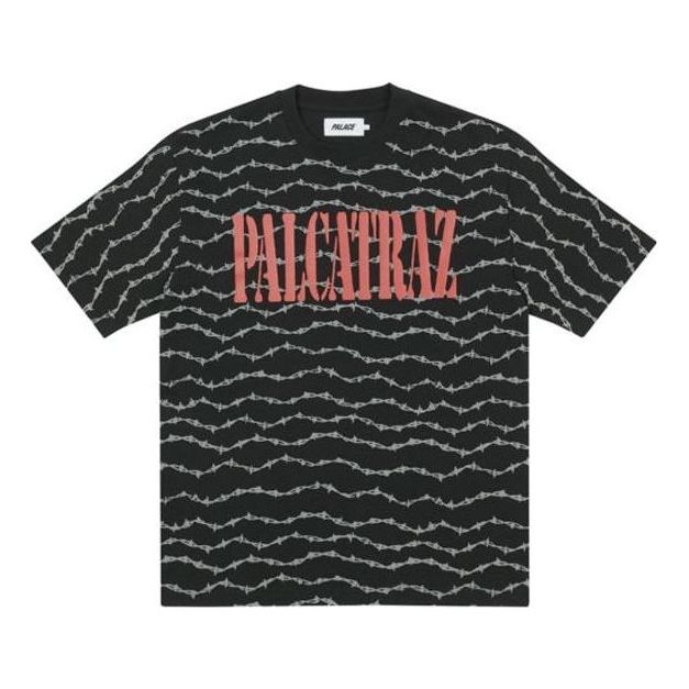 Тениска Palace Palace Palcatraz Barbed Wire Graphic T-Shirt Черно | P22ES052