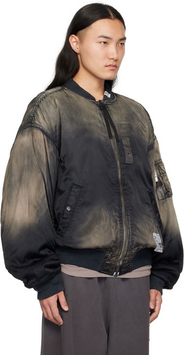 Яке бомбър Maison MIHARA YASUHIRO MIHARA YASUHIRO Distressed Flight Bomber Jacket Черно | J13BL151, 1
