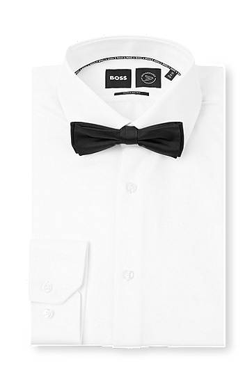 Колани BOSS Silk Jacquard Bow Tie Черно | 50480291, 1