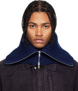 Dries Van Noten Ribbed Zipped Wool Collar