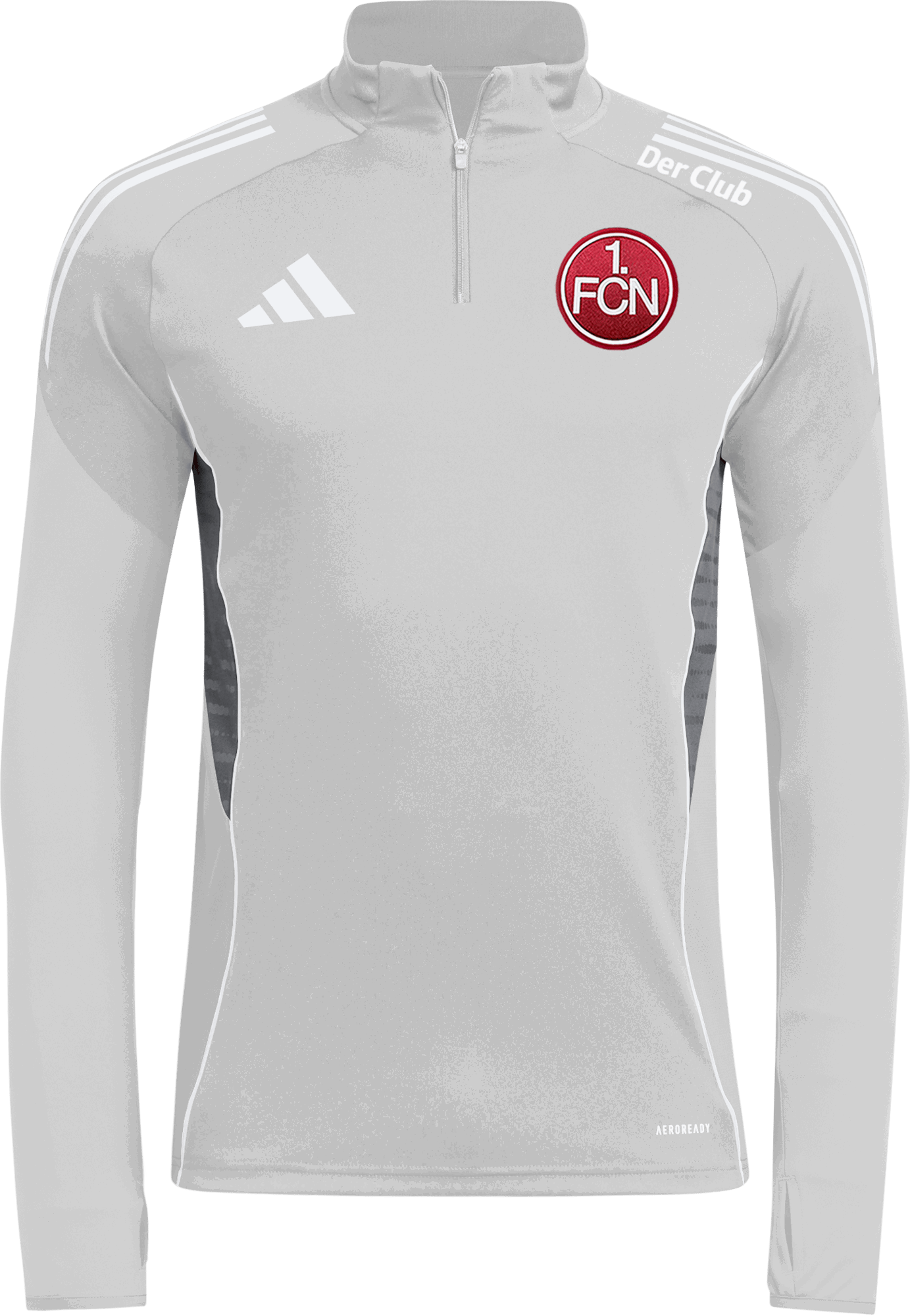 Суитчър adidas Originals 1. FC Nürnberg Der Club AEROREADY Quarter-Zip Training Top Сиво | 6fcnjj1517, 0
