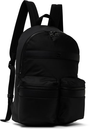 Раница BOSS Twill Backpack with Logo Trim Черно | 50547405, 2