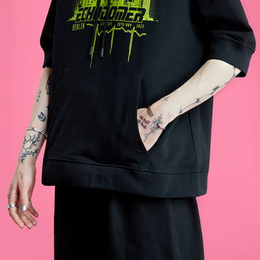 Суитчър RAF SIMONS Hoodie With Seperate Sleeves Echodomer Черно | 221-M171-19003-0099, 3