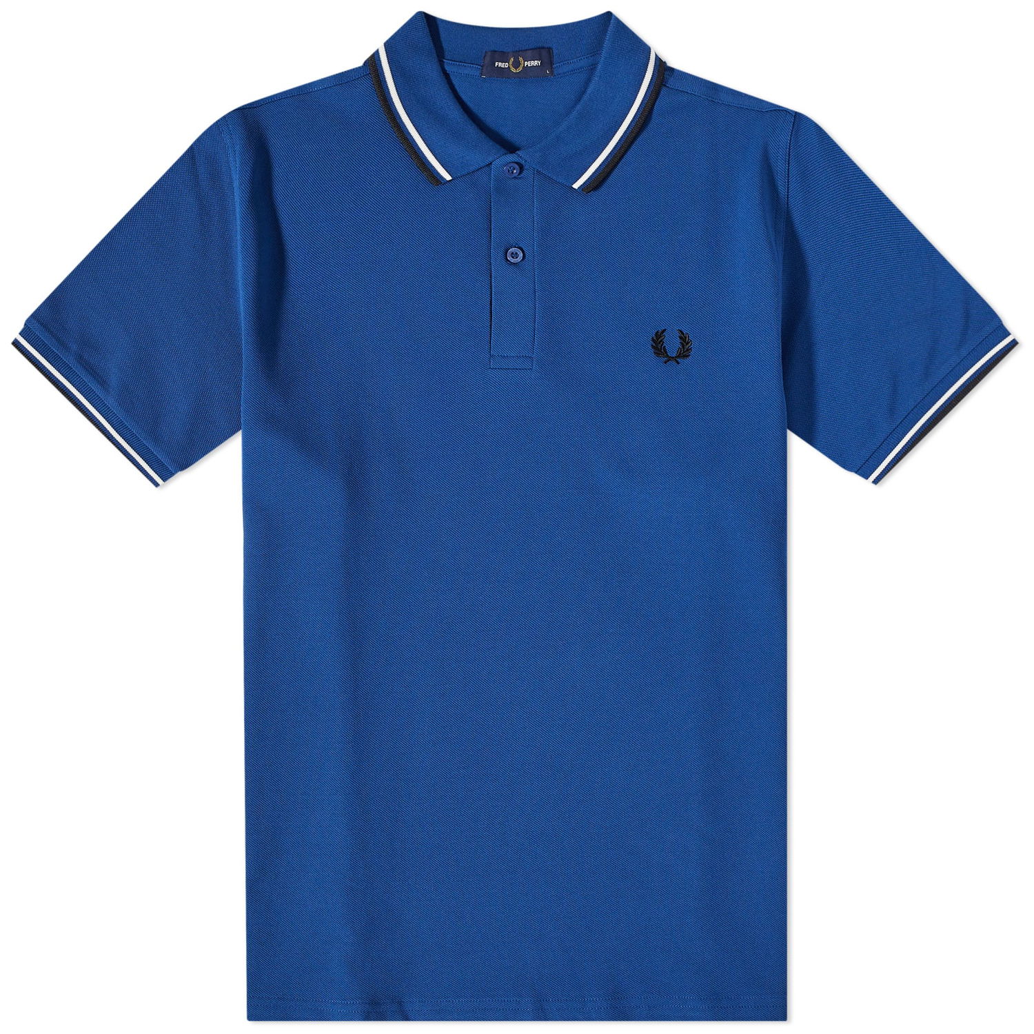 Поло тениска Fred Perry Slim Fit Twin Tipped Polo Синьо | M3600-R31, 0