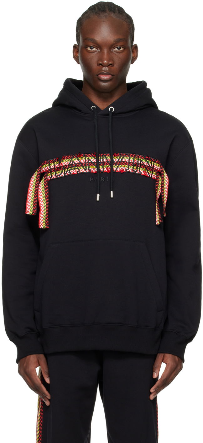 Суитчър LANVIN Curb Hoodie Черно | RM-HO0009-J199-P24, 0
