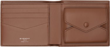 Портфейл Givenchy Givenchy Grained Leather Wallet Кафяво | BK60FRK21M231, 2