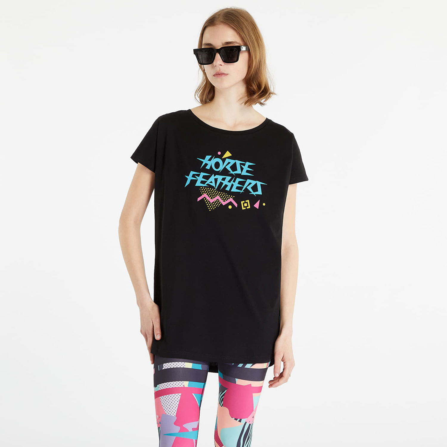 Тениска Horsefeathers T-Shirt Regina Top Черно | SW886A, 0