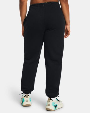Панталони и дънки Under Armour Project Rock Heavyweight Hose aus French-Terry für Damen Schwarz / Violett Ace / Schwarz Черно | 1383305-001, 1