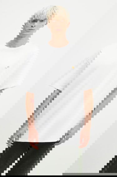 Тениска Carhartt WIP Chase T-Shirt Бяло | I026391.WHITE.GOLD, 0