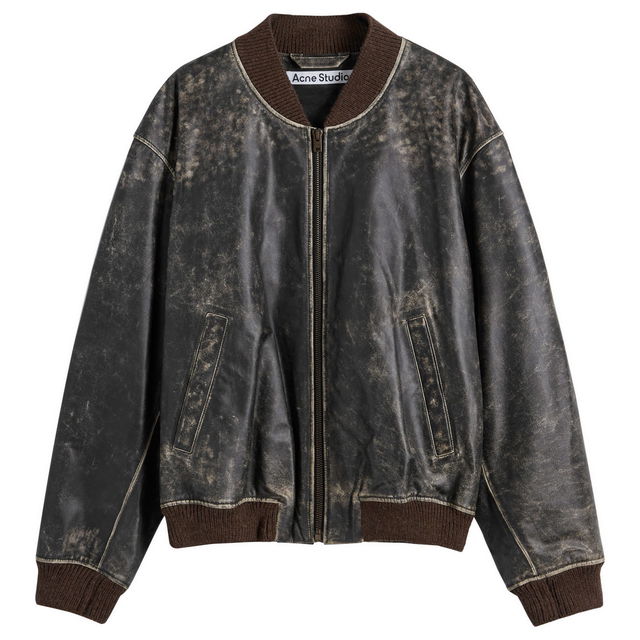 Leather Bomber Jacket