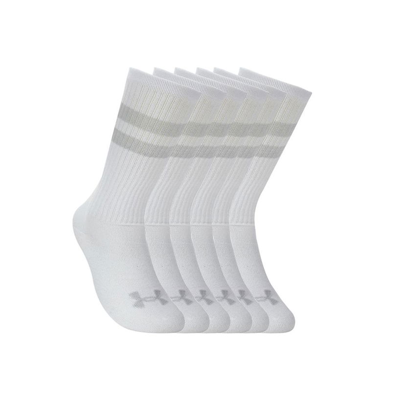 Чорапи Under Armour Under Armour Essential Crew Socks 6-Pack Бяло | 1387058-100