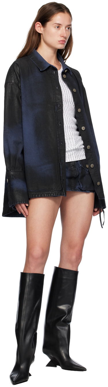 Пола The Attico The Attico Fay Denim Miniskirt Синьо | SPEWCS136 C108, 3