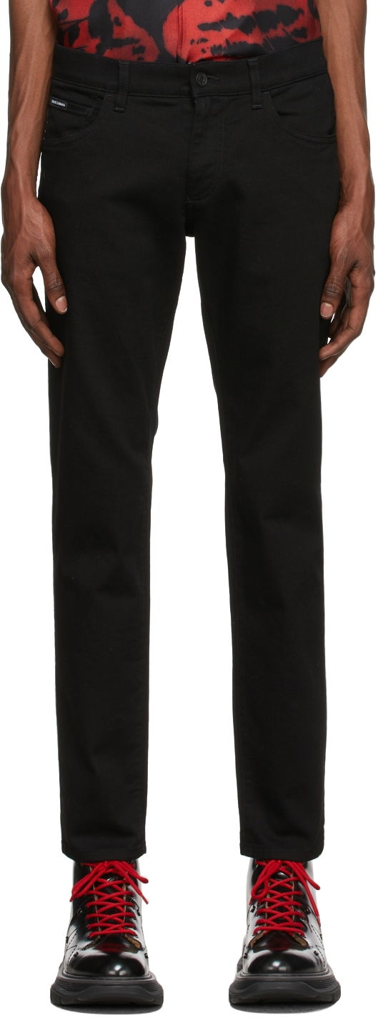 Дънки Dolce & Gabbana Black Stretch Skinny Jeans Черно | GY07CD G8CN9, 0