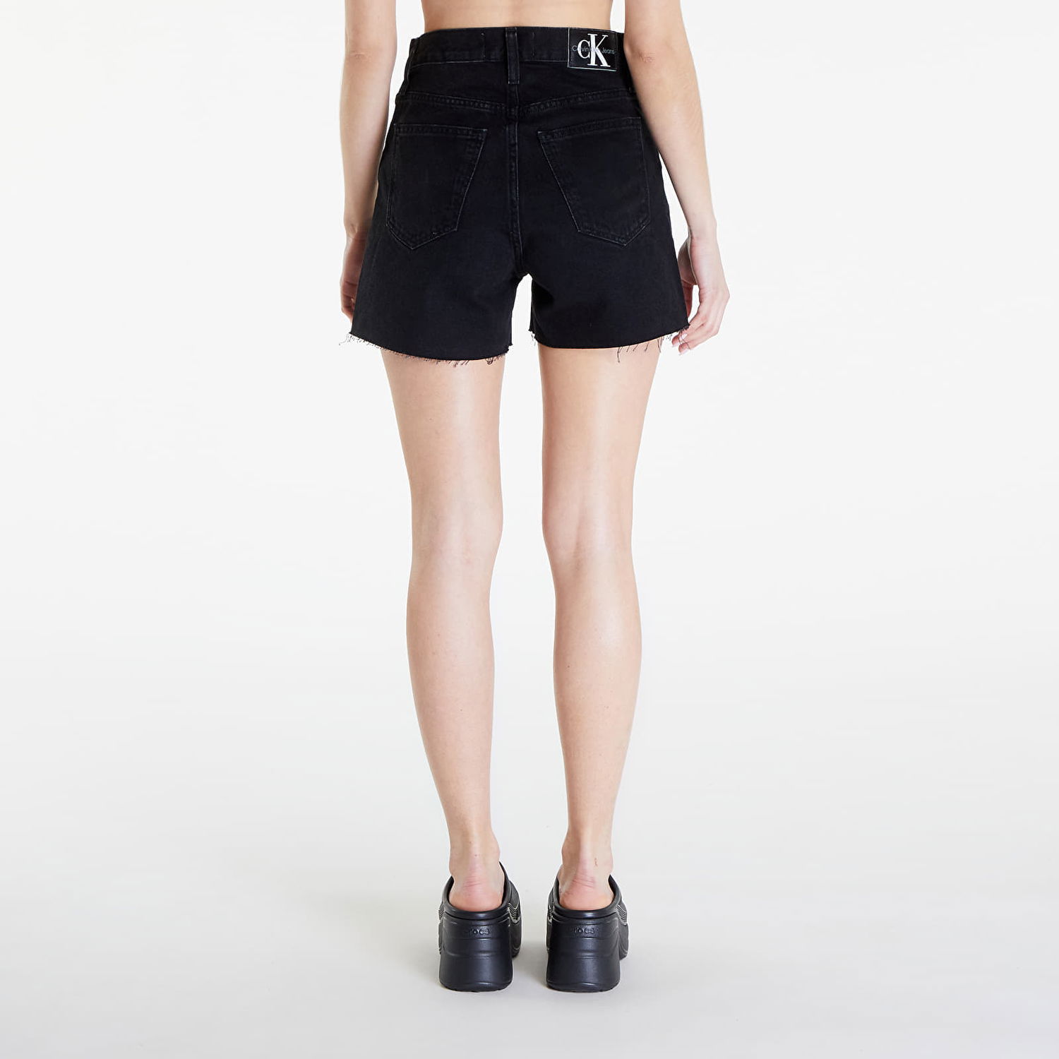 Къси панталони CALVIN KLEIN Jeans Mom Shorts Denim Black Черно | J20J222812 1BY, 1