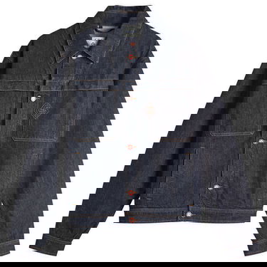 Яке Casablanca Casablanca Embroidered Monogram Denim Jacket, Size Large Синьо | MPF25-JK-401-01, 1