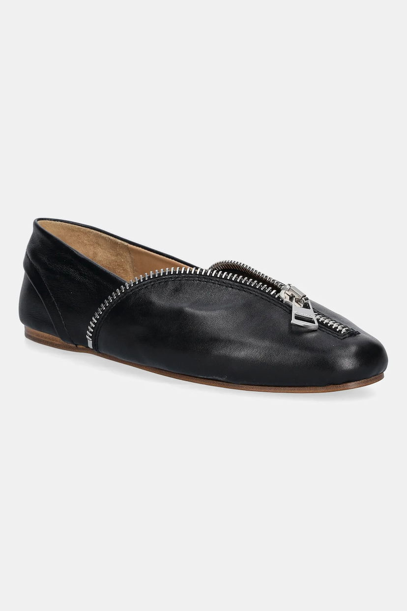 Кецове и обувки JW Anderson JW Anderson Biker Leather Ballerina Flats Черно | BL0032.LA0268.999