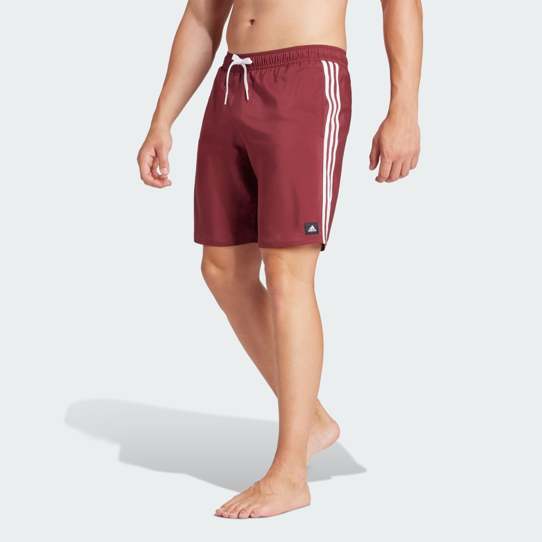 Бански adidas Performance Sportswear 3-Stripes CLX Swim Shorts Червено | IR9426, 0