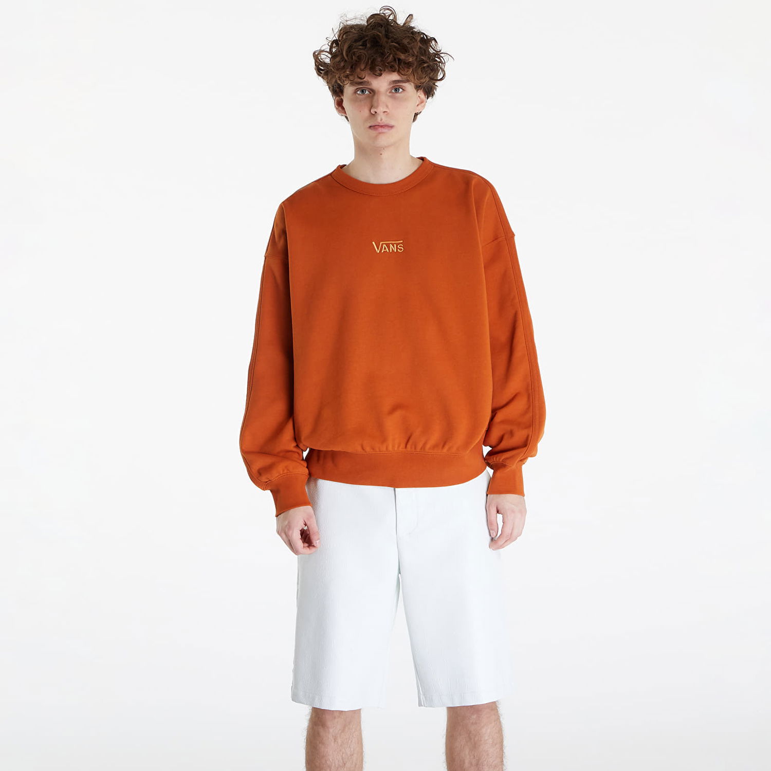 Суитчър Vans Premium Standards Fleece LX Crew Кафяво | VN000GBWCYS1, 0