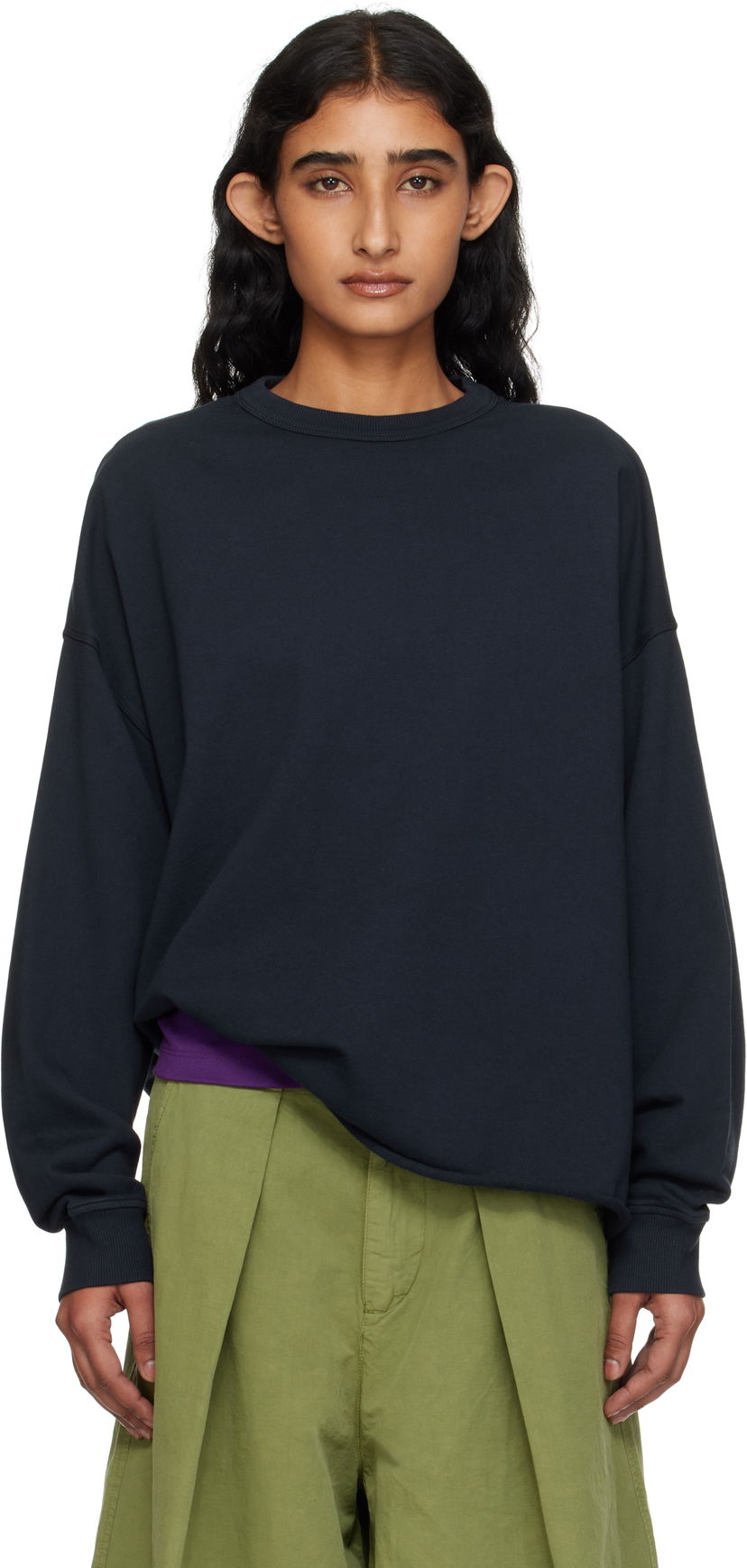 Суитчър YMC YMC Studio Sweatshirt Черно | Q7YMB