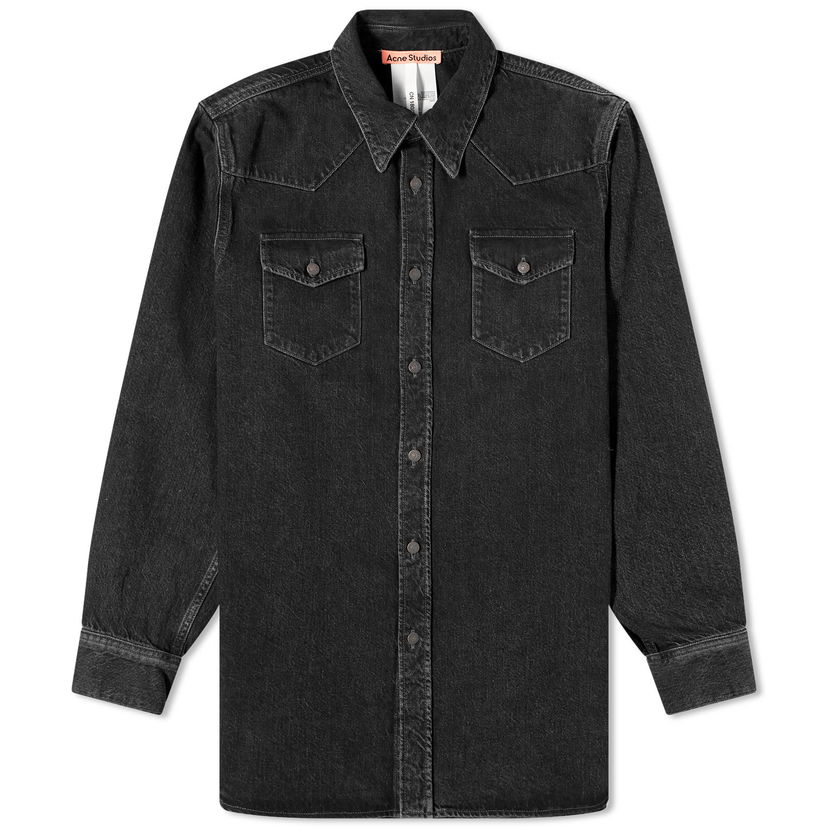 Риза Acne Studios Karty Denim Overshirt Бежово | CB0079-900