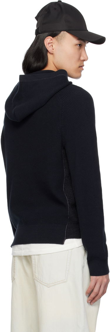 Пуловер rag & bone rag & bone Gabe Spliced Hoodie Тъмно синьо | MBS25S026SD26, 2