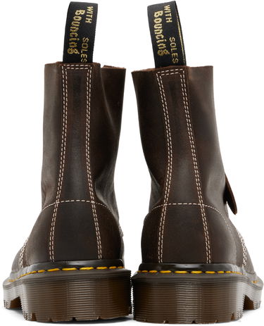 Кецове и обувки Dr. Martens 1460 Wax Commander Boot Sneakers in Rustric Brown Кафяво | 31859749, 2