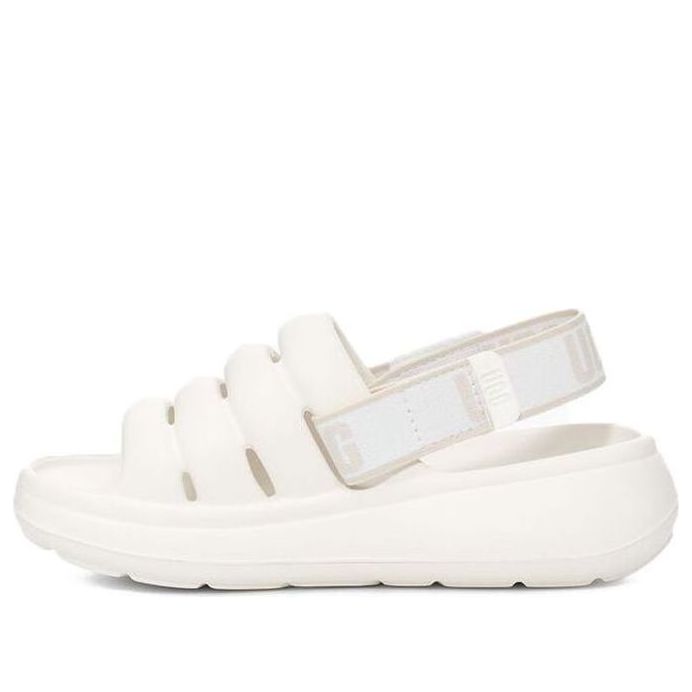 Кецове и обувки UGG UGG Sport Yeah Slide Sandals Бяло | 1129050K-BRWH, 0