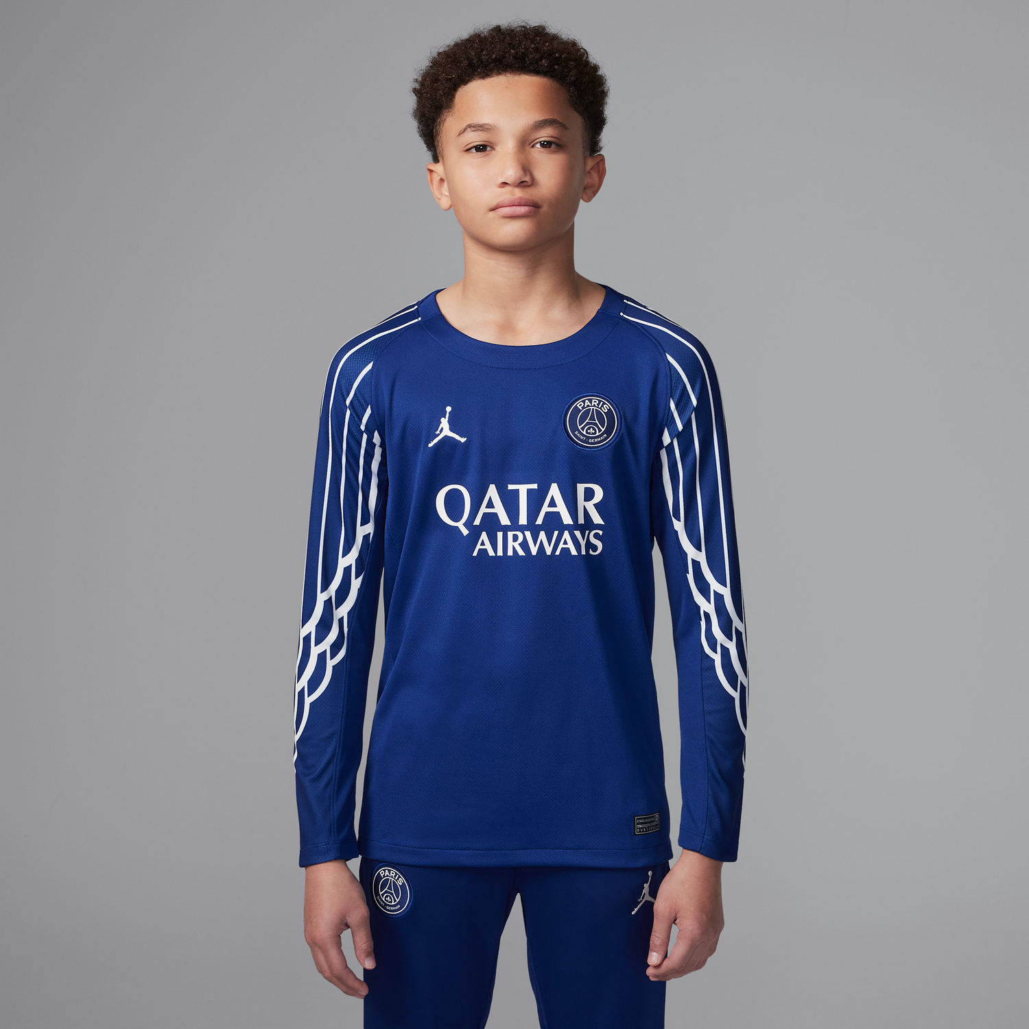 Фланелка Jordan Paris Saint-Germain Stadium 2024/25 Replica Fourth Football Jersey Long Sleeve Синьо | HJ0924-493, 0