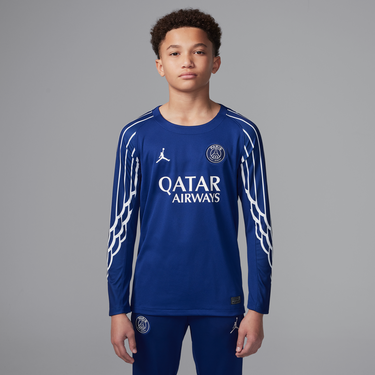 Фланелка Jordan Paris Saint-Germain Stadium 2024/25 Replica Fourth Football Jersey Long Sleeve Синьо | HJ0924-493, 0