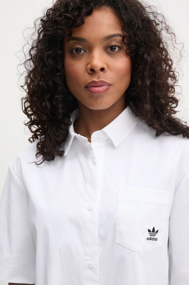 Риза adidas Originals adidas Originals Essential Relaxed Fit Shirt Бяло | JD1504, 3