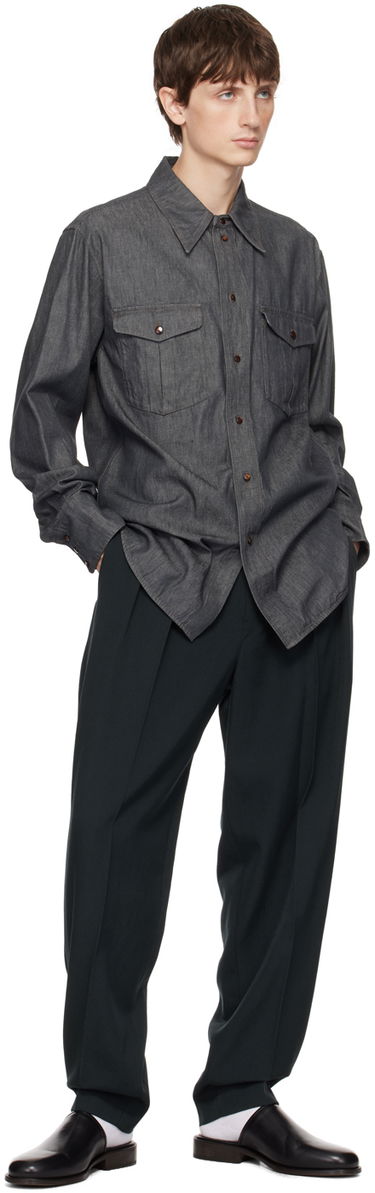 Панталони LEMAIRE Lemaire Tapered Trousers Зелено | PA1042 LF1123, 3