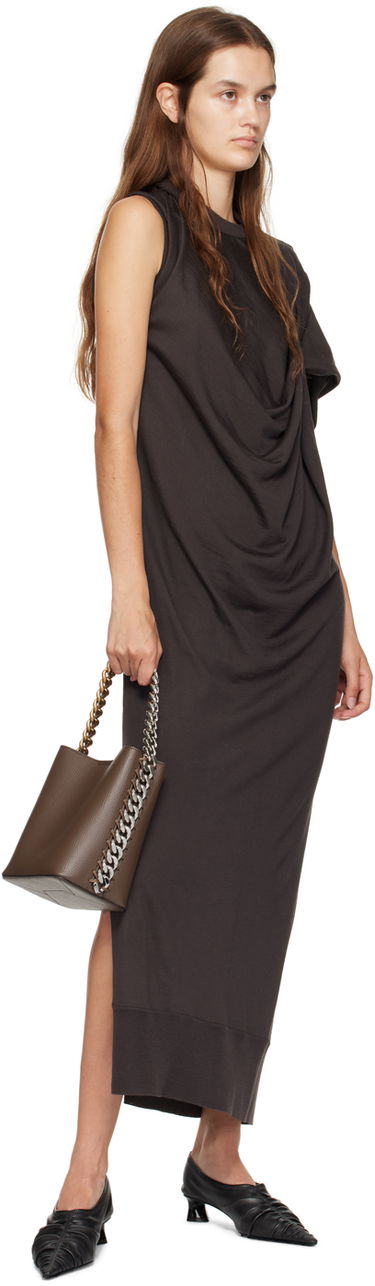 Чанта през рамо Stella McCartney Frayme Medium Shoulder Bag Кафяво | 7B0006WP0316, 3