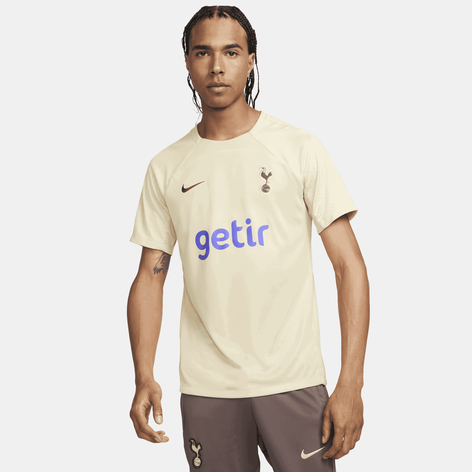 Тениска Nike Dri-FIT Tottenham Hotspur Strike Third Football Knit Tee Бежово | DZ0788-784, 0