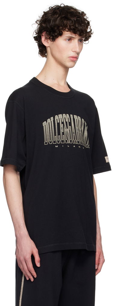 Тениска Dolce & Gabbana Dolce&Gabbana Logo Print T-Shirt Черно | G8PN9TG7NWT, 1