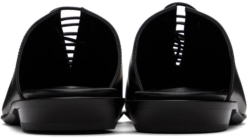 Облекло Ann Demeulemeester Ann Demeulemeester River Lace-Up Mules Черно | 2401-W-F22-LT011-099, 1