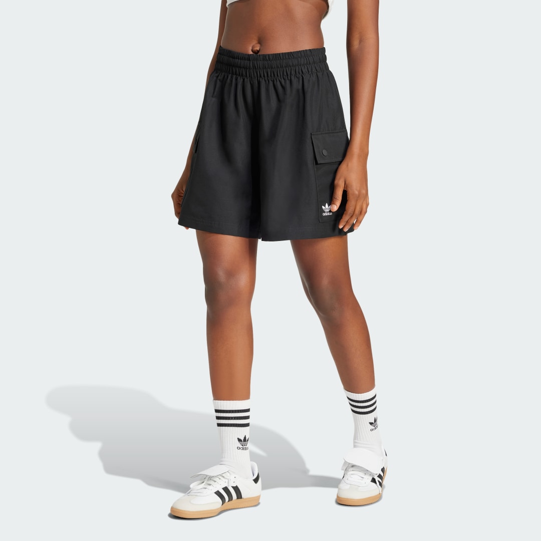 Къси панталони adidas Performance Essentials Woven High-Waist Cargo Shorts Черно | JD1514, 0
