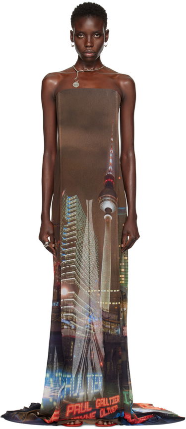 Pокля Jean Paul Gaultier Shayne Oliver Edition Maxi Dress Многоцветен | 24/27-F-RO181-T551-60405030, 0