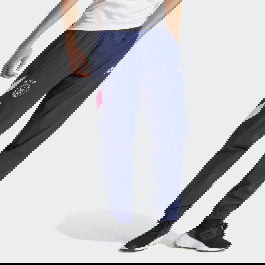 Спортни панталони adidas Originals Ajax Amsterdam Icon Woven Pants Тъмно синьо | IC3451, 0