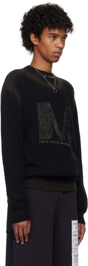 Пуловер Maison Margiela MM6 Maison Margiela Crewneck Sweater Черно | SH0HL0024 M13079, 1