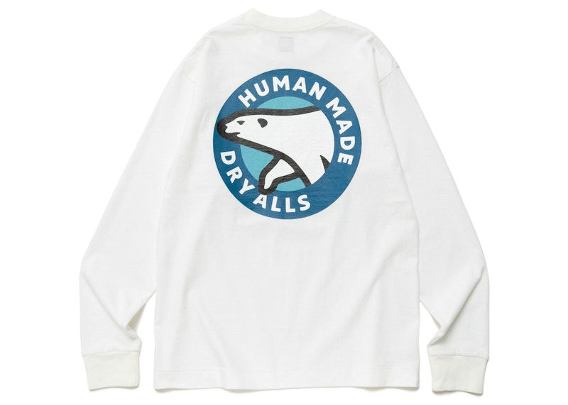 Тениска Human Made Polar Bear Long Sleeve T-Shirt Бяло | HM25CS026
