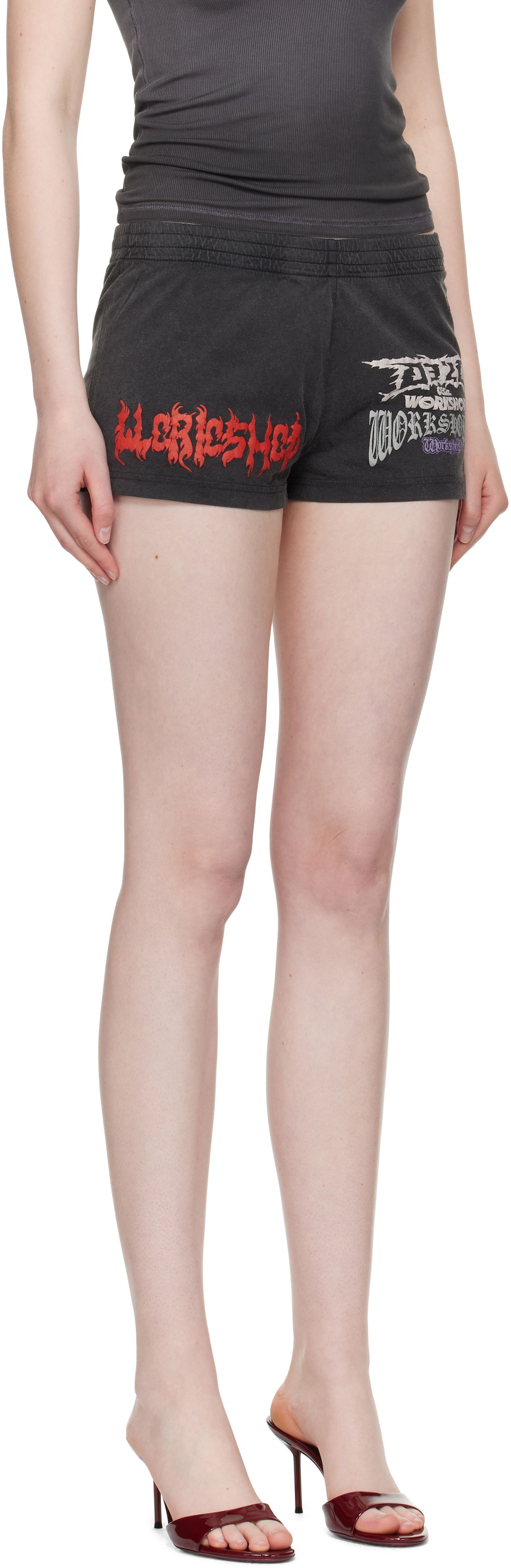 Къси панталони 032C Telepresence Comfort Shorts Черно | S25-WRC-1171-050, 1
