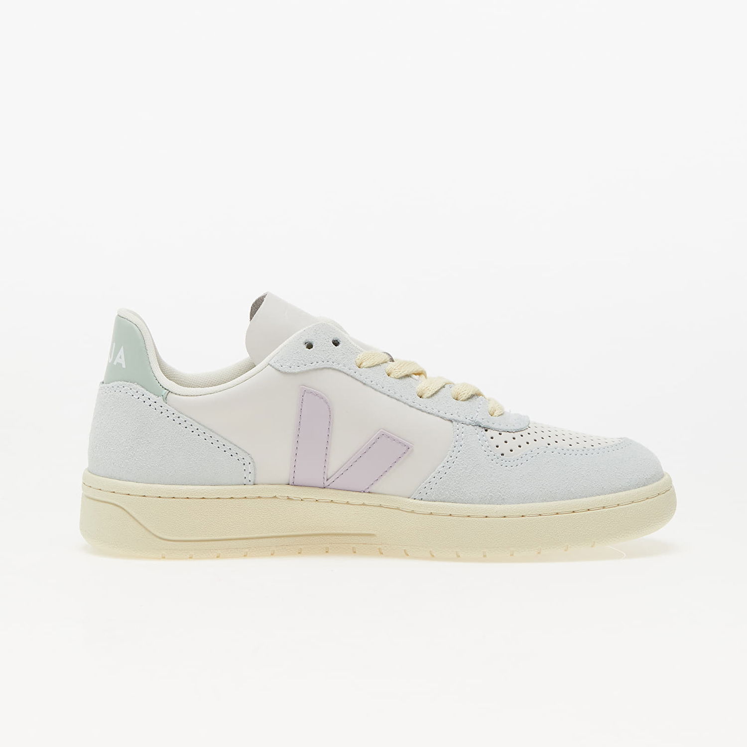 Кецове и обувки Veja V-10 Leather "Blue" Бяло | VX0203475A, 1